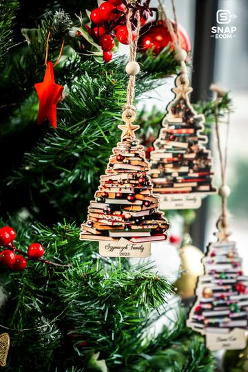 Personalized Book Ornament 1 layer