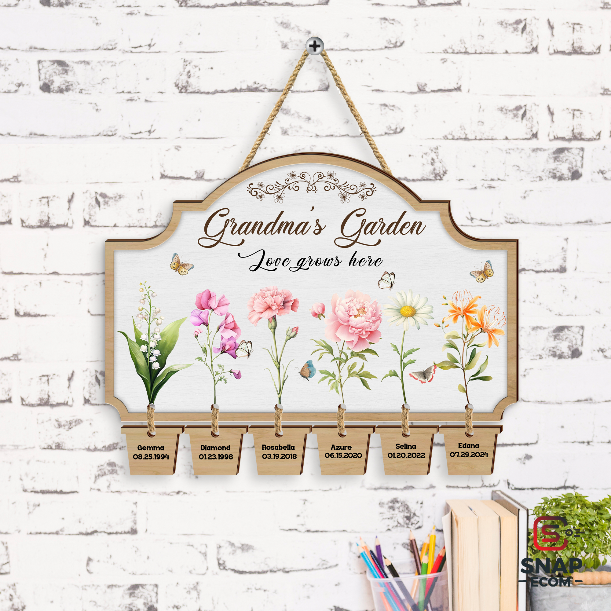 Mom Sign Grandma's Garden