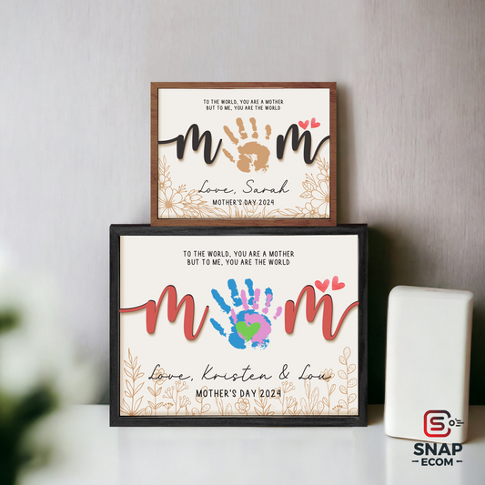Mother’s Day Handprint Wooden Sign FT16