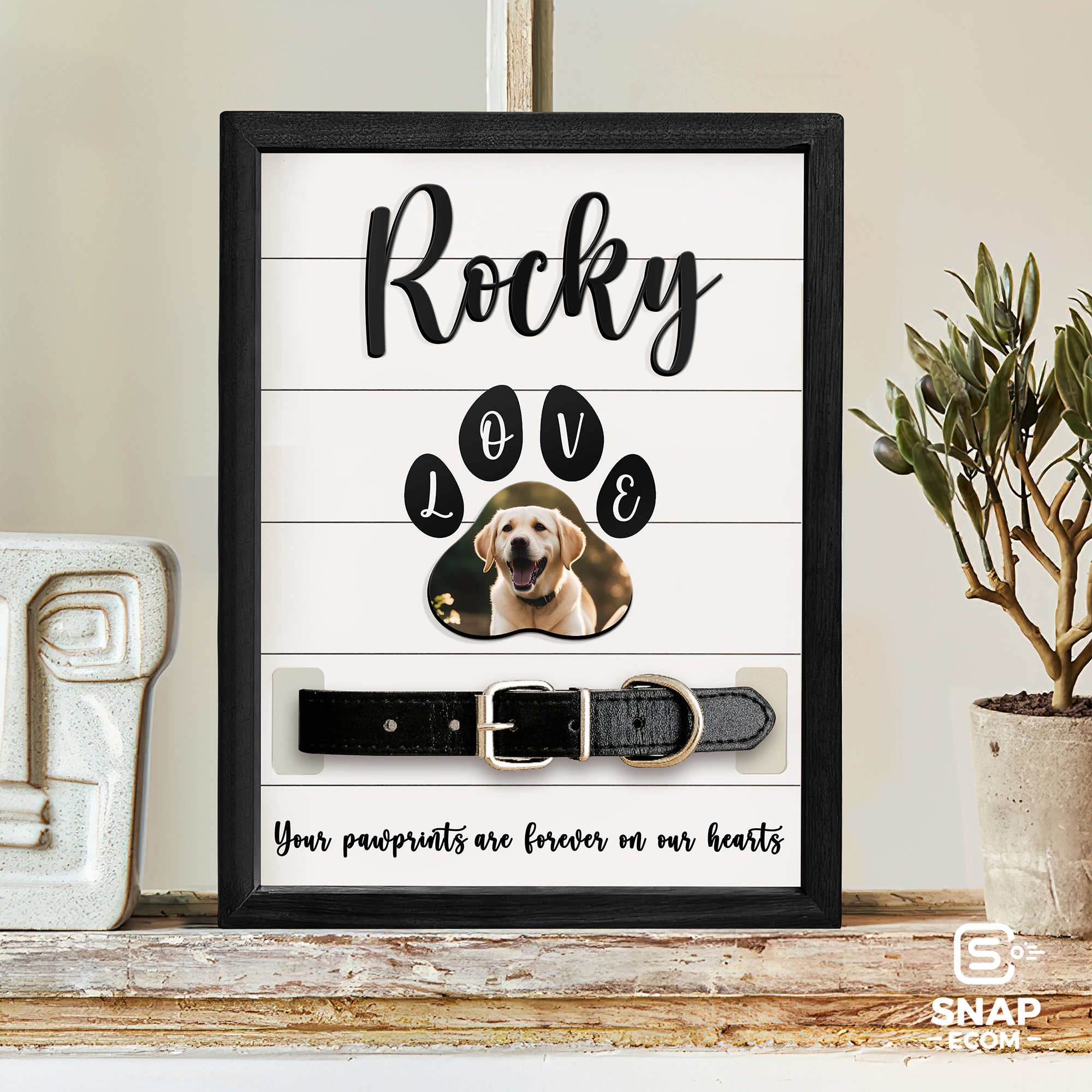 Personalized Pet Memorial Collar Frame – MP10