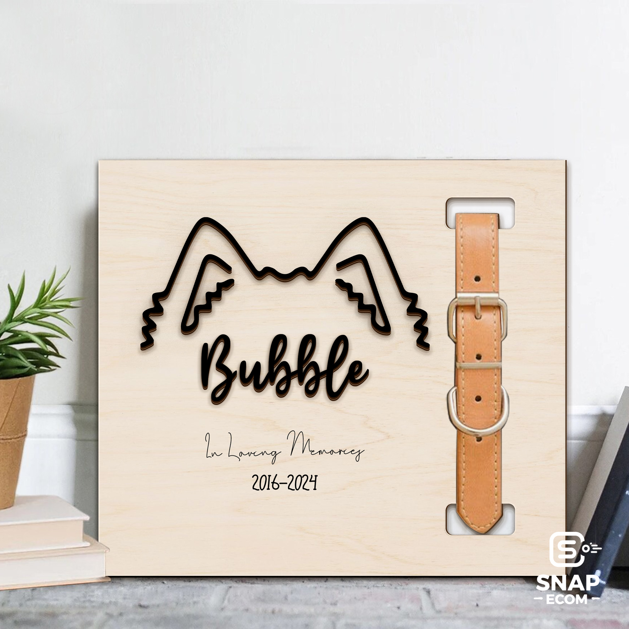 Personalized Pet Memorial Collar Frame – MP45