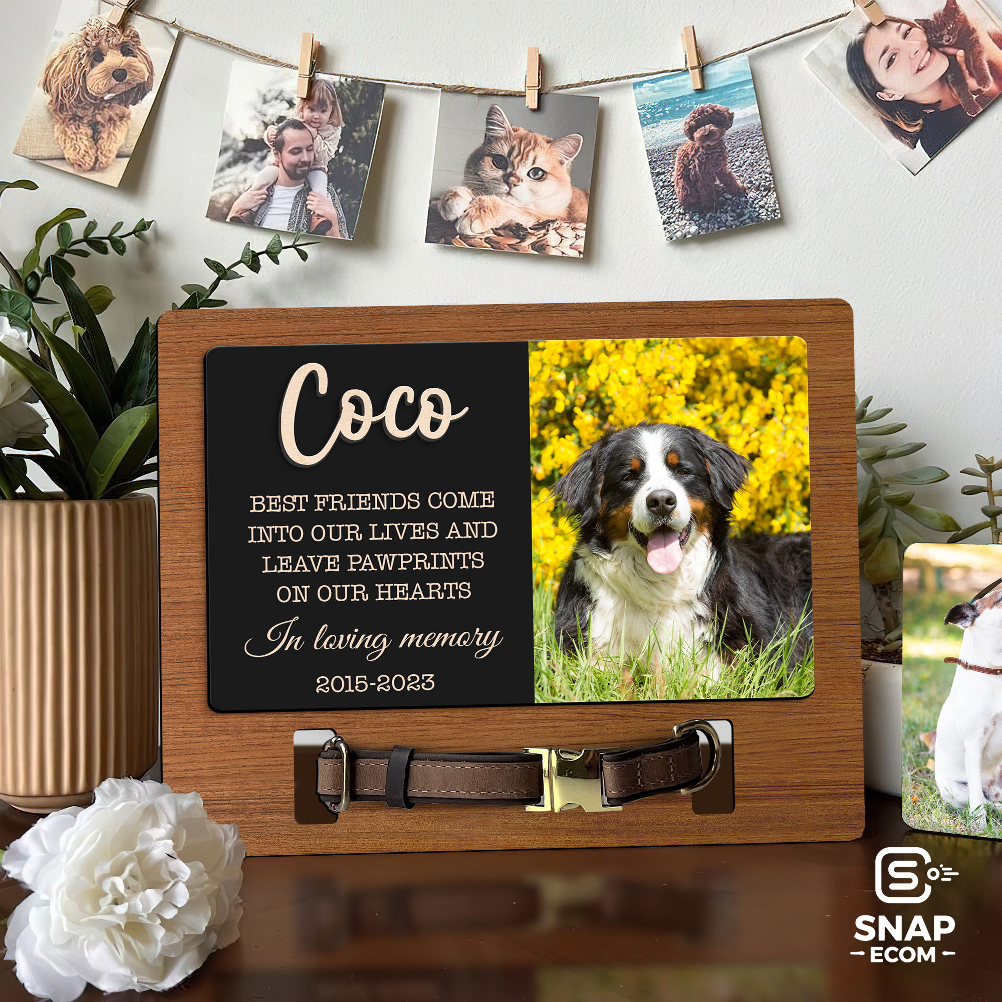 Personalized Pet Memorial Collar Frame – MP49