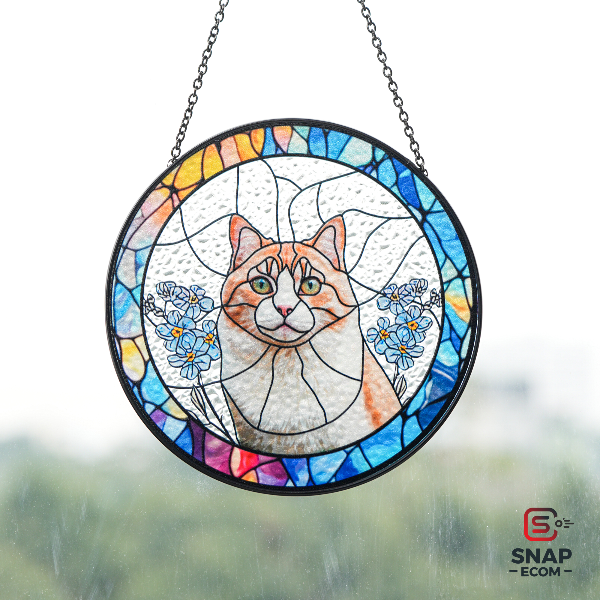 Personalized Stained Glass Suncatcher - STG
